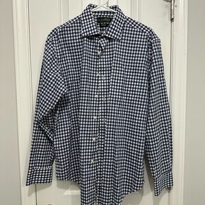Ralph Lauren Blue and White Plaid Shirt - 16.5 - 34/35